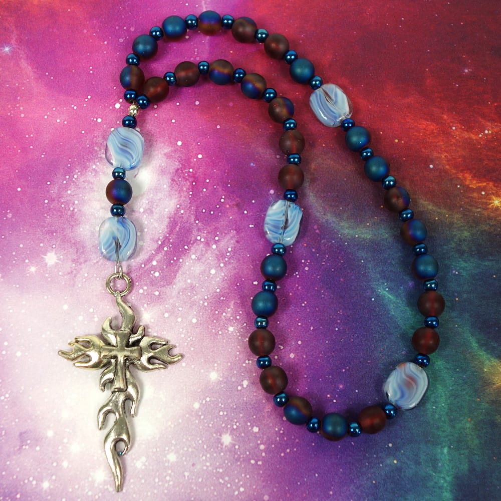 B-B-179-5 Blood And Sky Prayer Beads