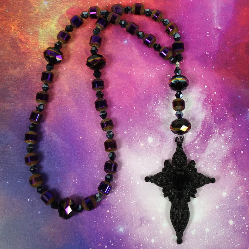 B-B0187-5 Purple Passion Prayer Beads