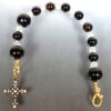 Black Crystal Chaplet Bracelet
