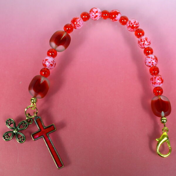 Speckled Red Chaplet Bracelet