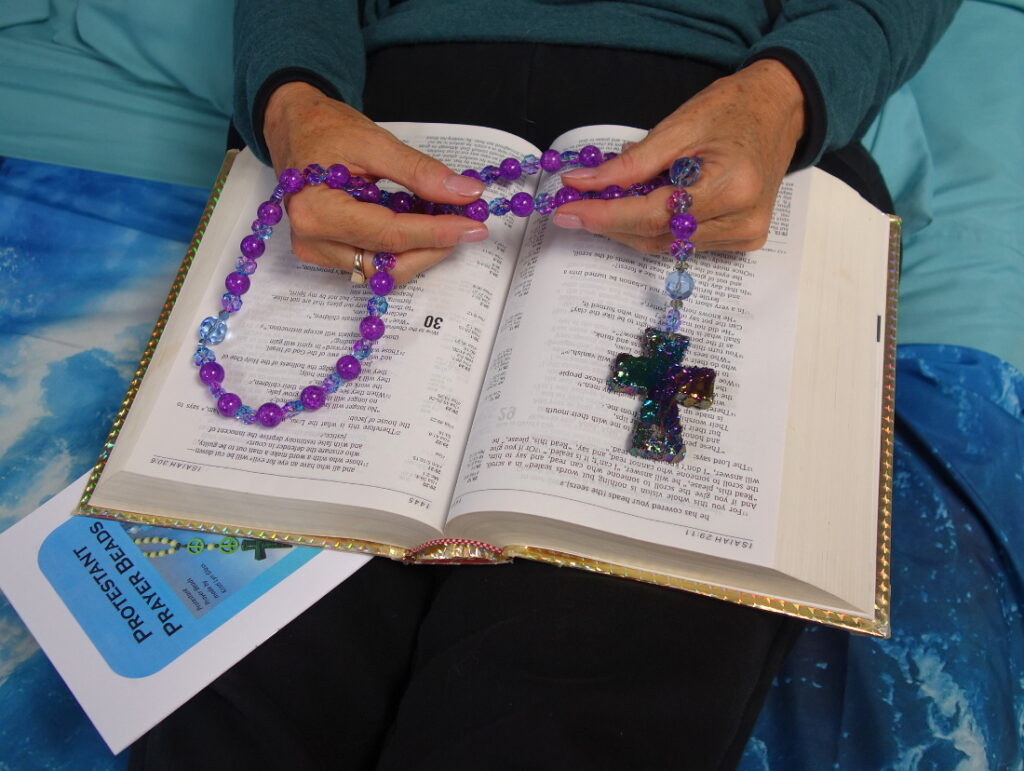 Praying with Protestant prayer beads