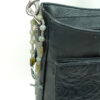 Labradorite Protestant chaplet bracelet with Labradorite beads and double-sided embossed pewter cross