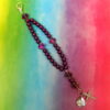 Possibly Purple Protestant Prayer Bead Bracelet with color-shifting Swiss cross Cruciform beads, rhinestoned cross, and With God All Things Are Possible pendant